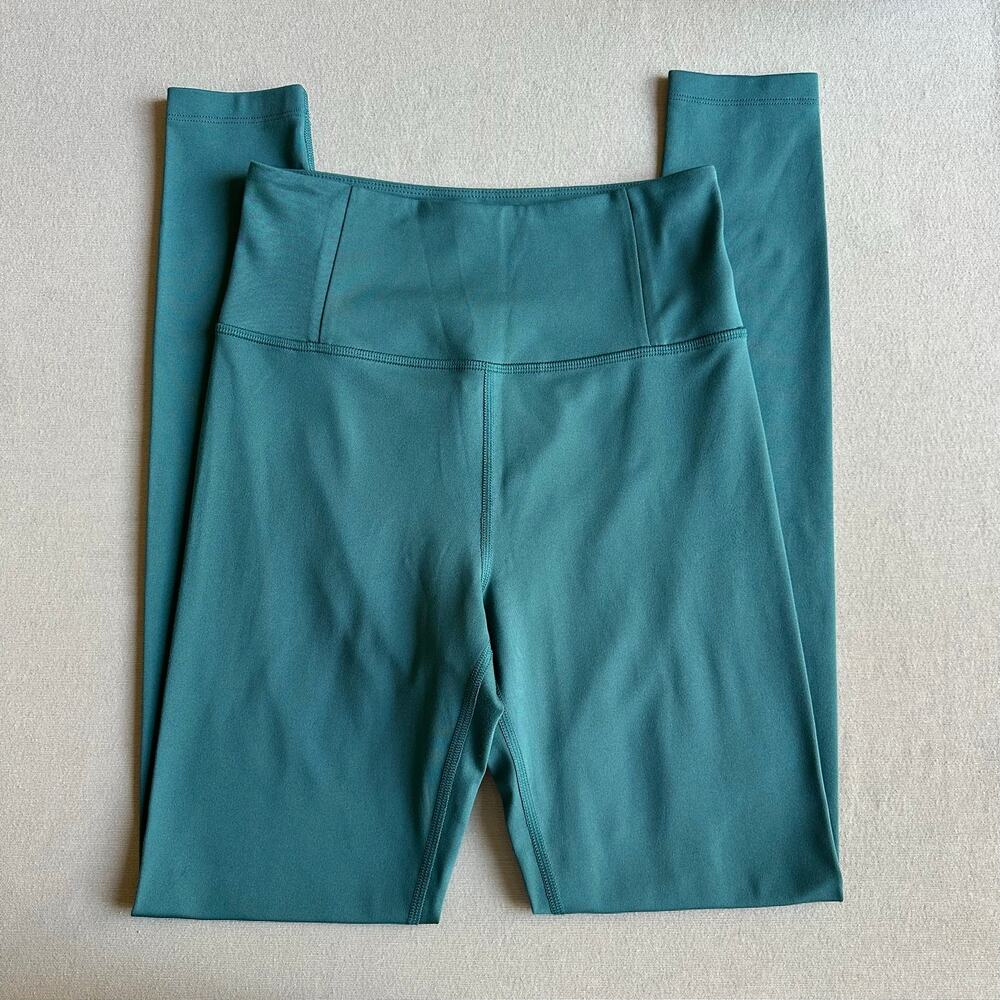 Girlfriend Collective Teal Blue High Rise Leggings